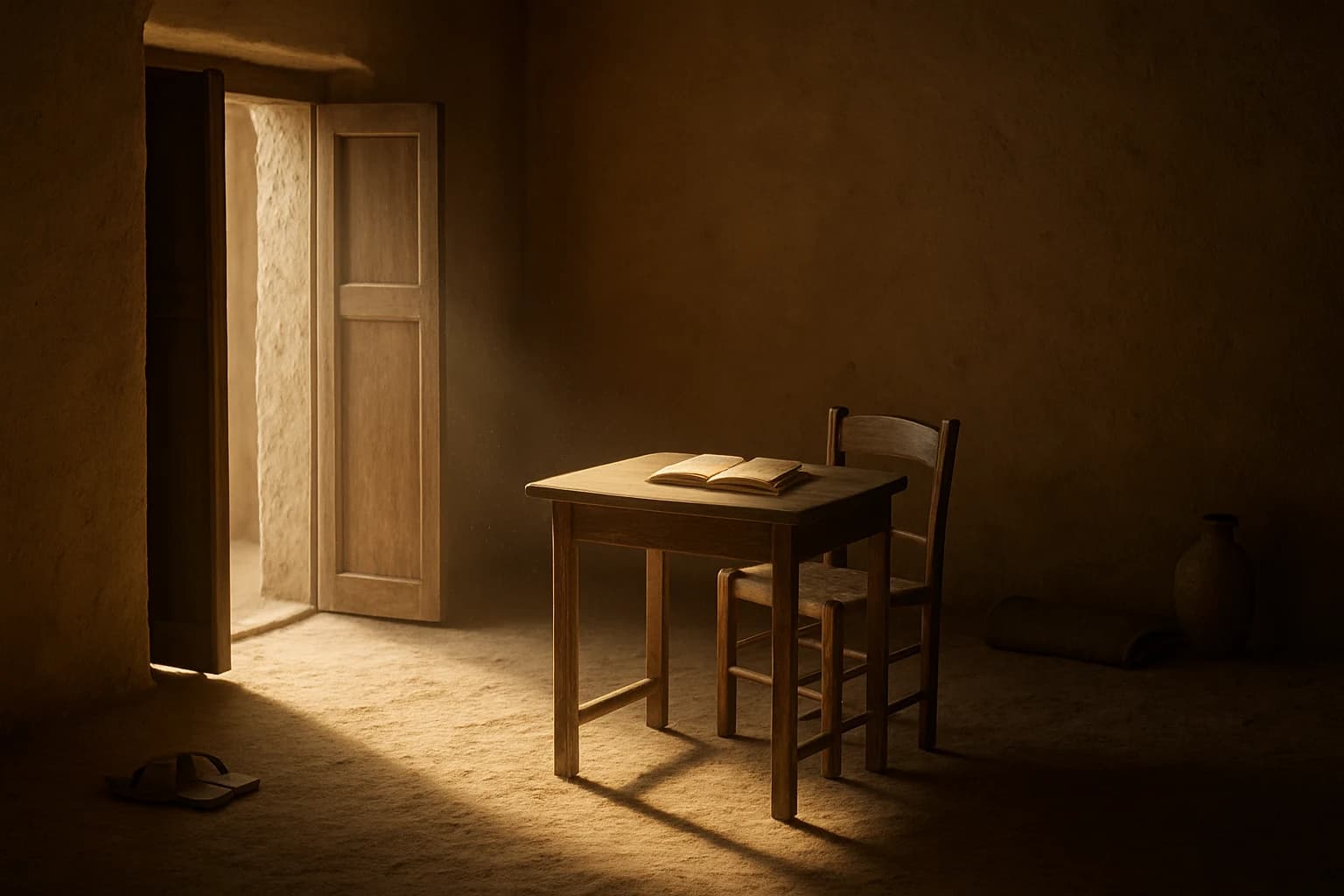 An original cinematic scene from the same story collection.