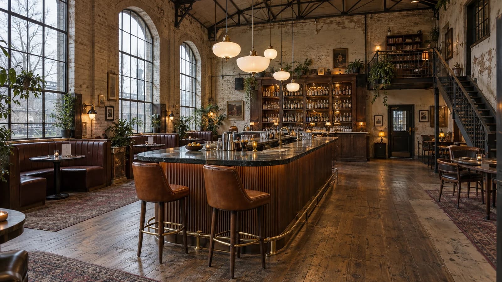 The empty bar interior that began the Last Call location study.
