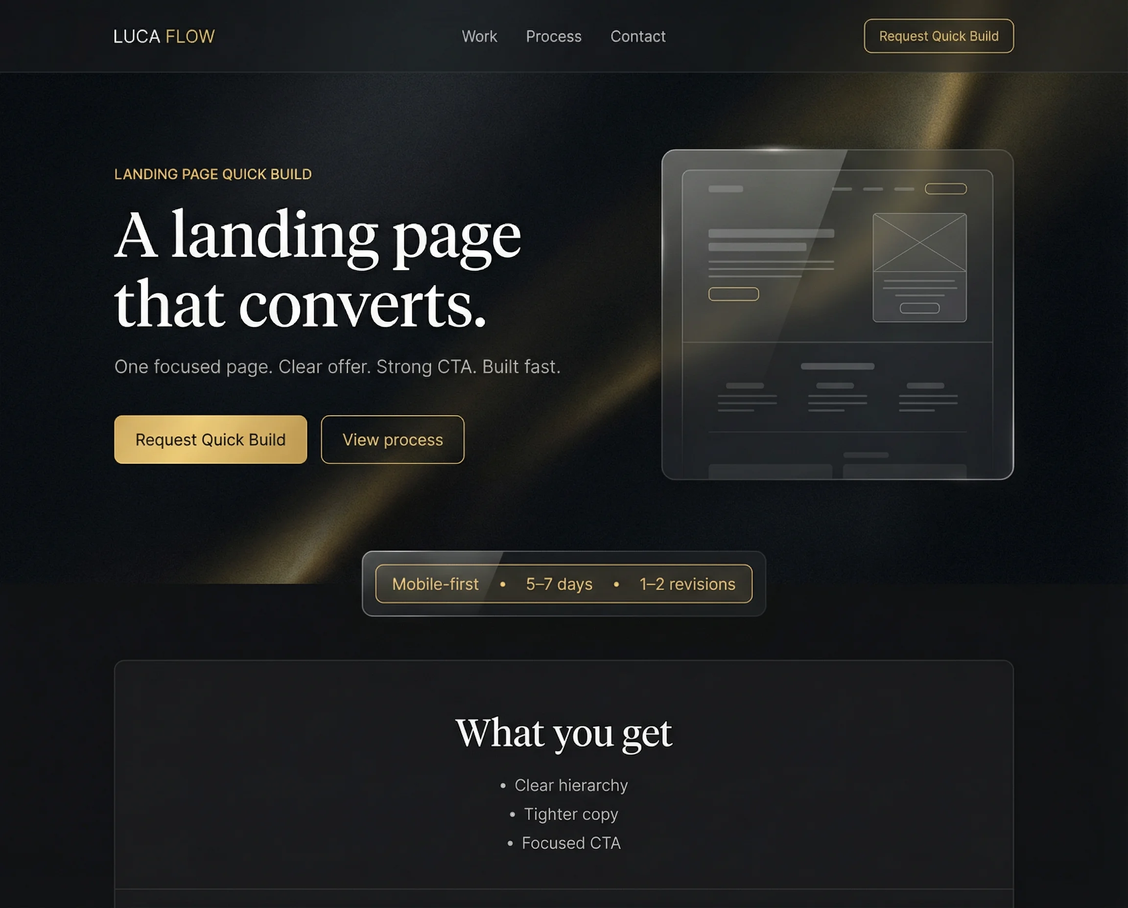 Luca Flow build example